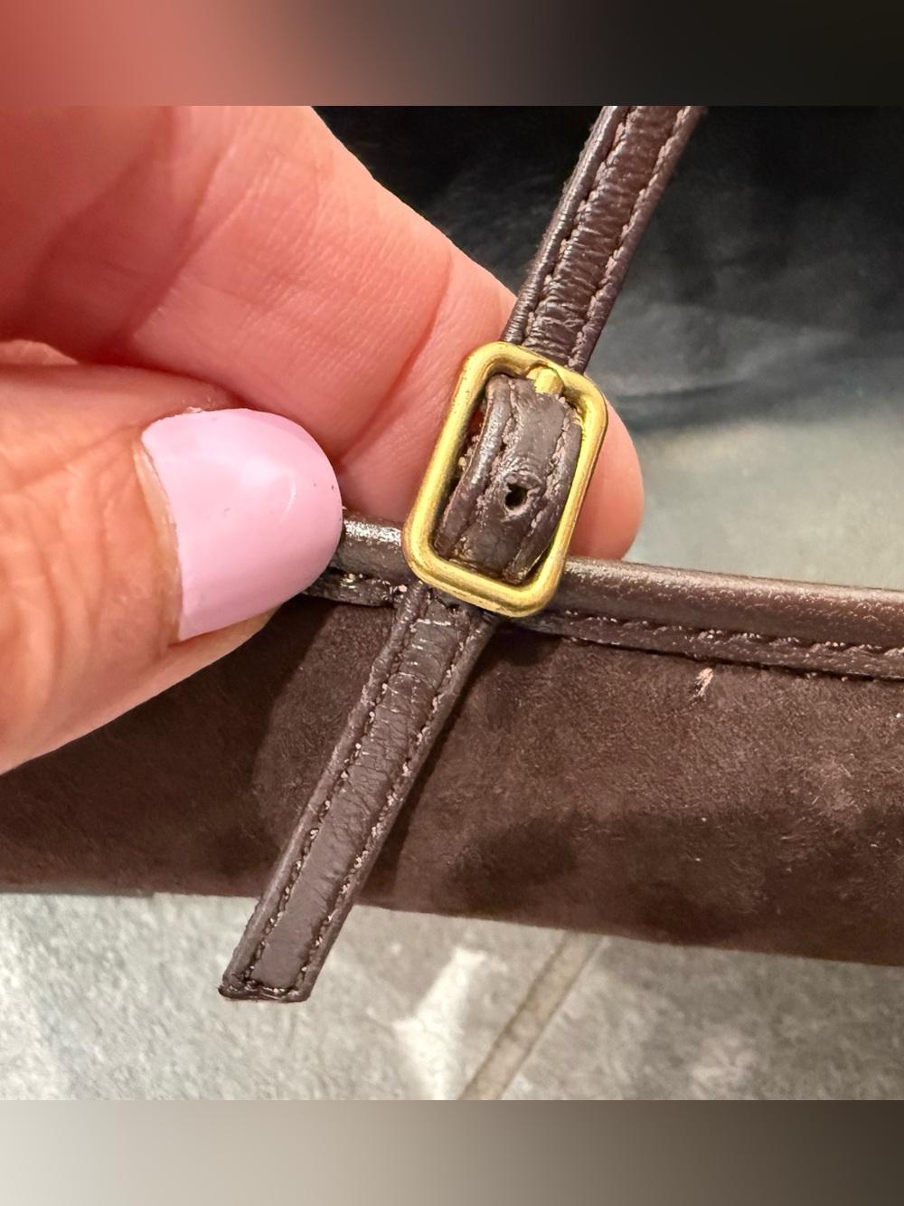 New Veronica Beard Ellie Suede Flat in Color Espresso retail $375 size 8.5 - Picture 10 of 13